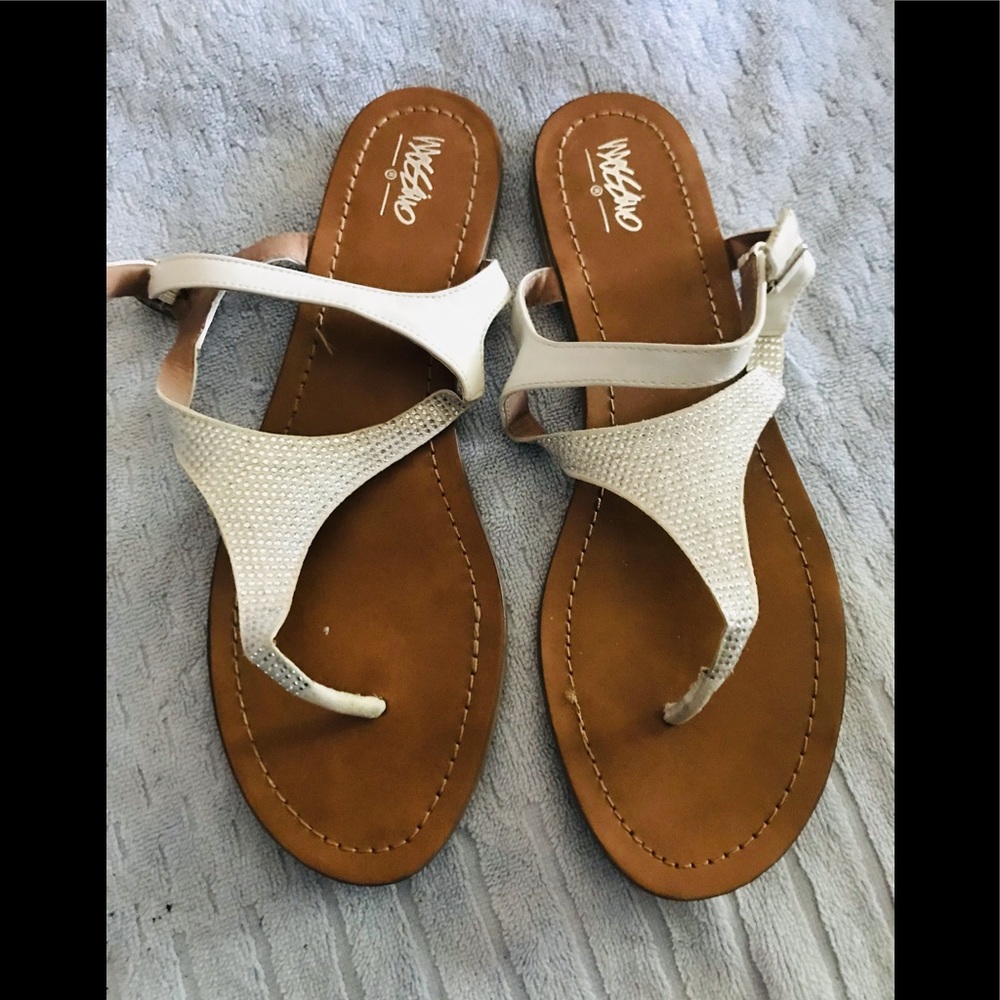 Mossimo white with silver size 10